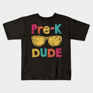 Pre-K Dude Back to School First Day of Preschool Kids T-Shirt